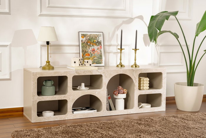 Hanah Home Consola Ferlis Travertino